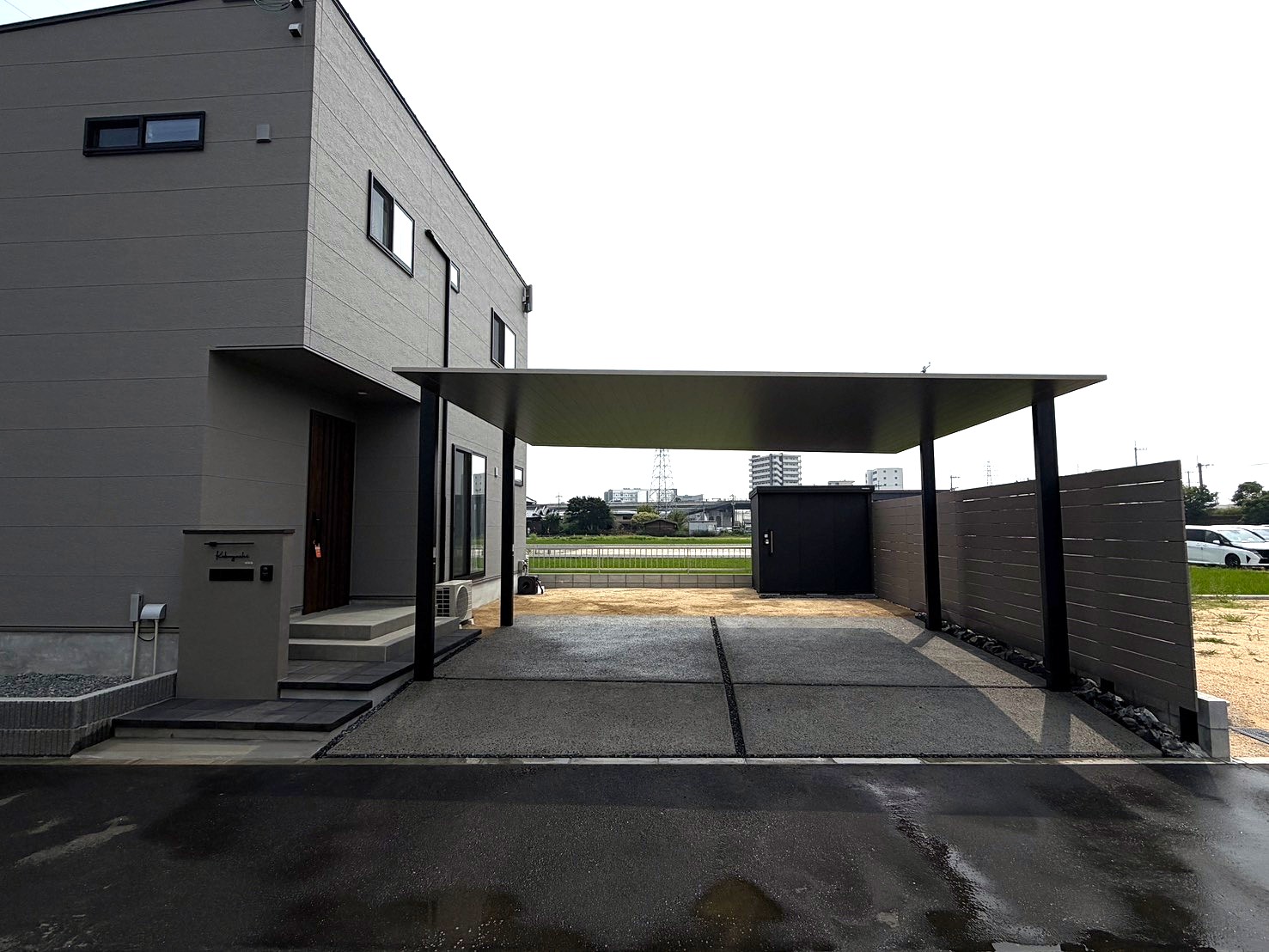 新築外構 岡山 SC エコモック 四季家