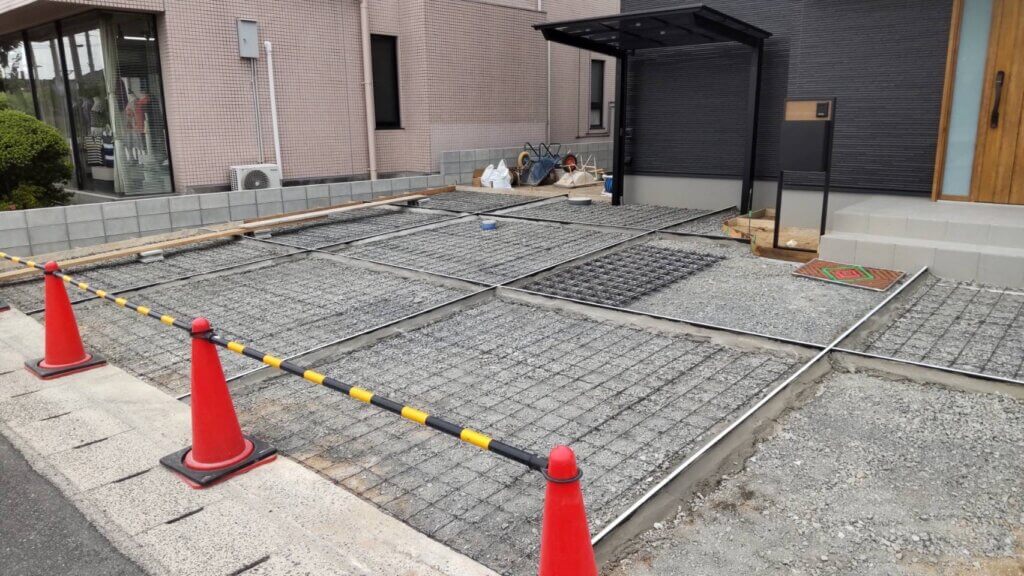 市松模様が描く素敵なエクステリア。