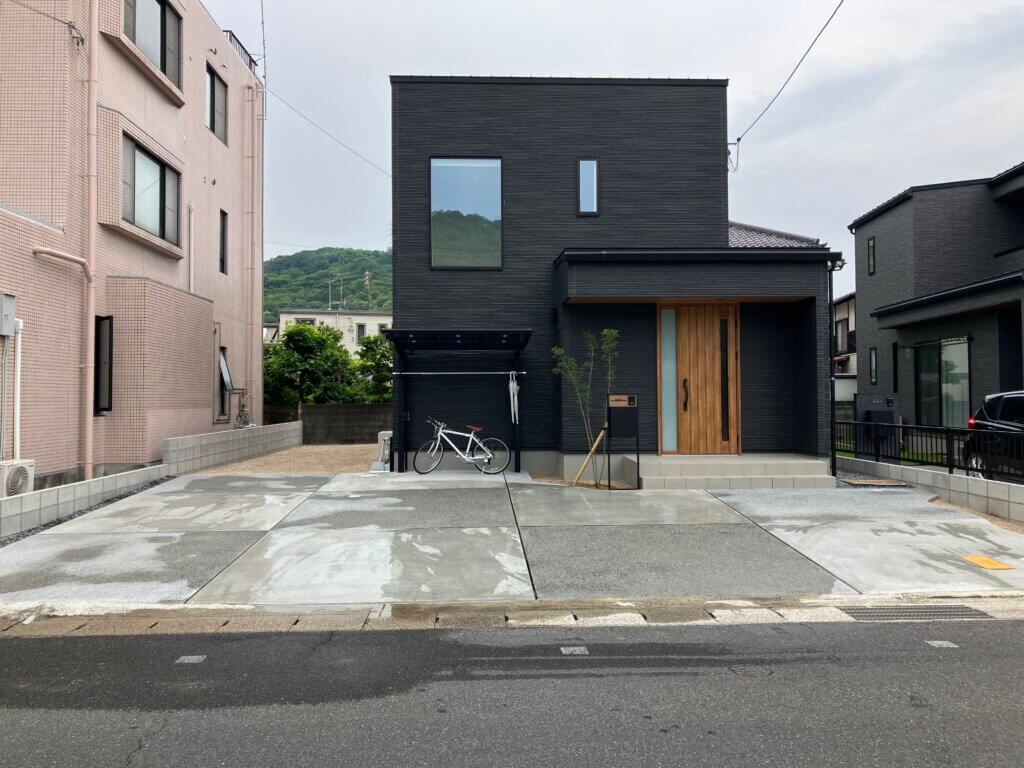 市松模様が描く素敵なエクステリア。