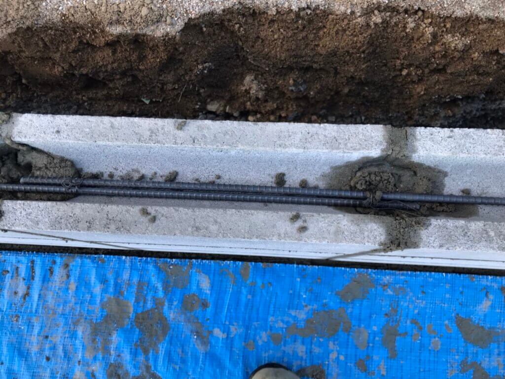 土留めブロック工事