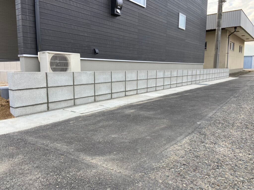 土留めブロック工事