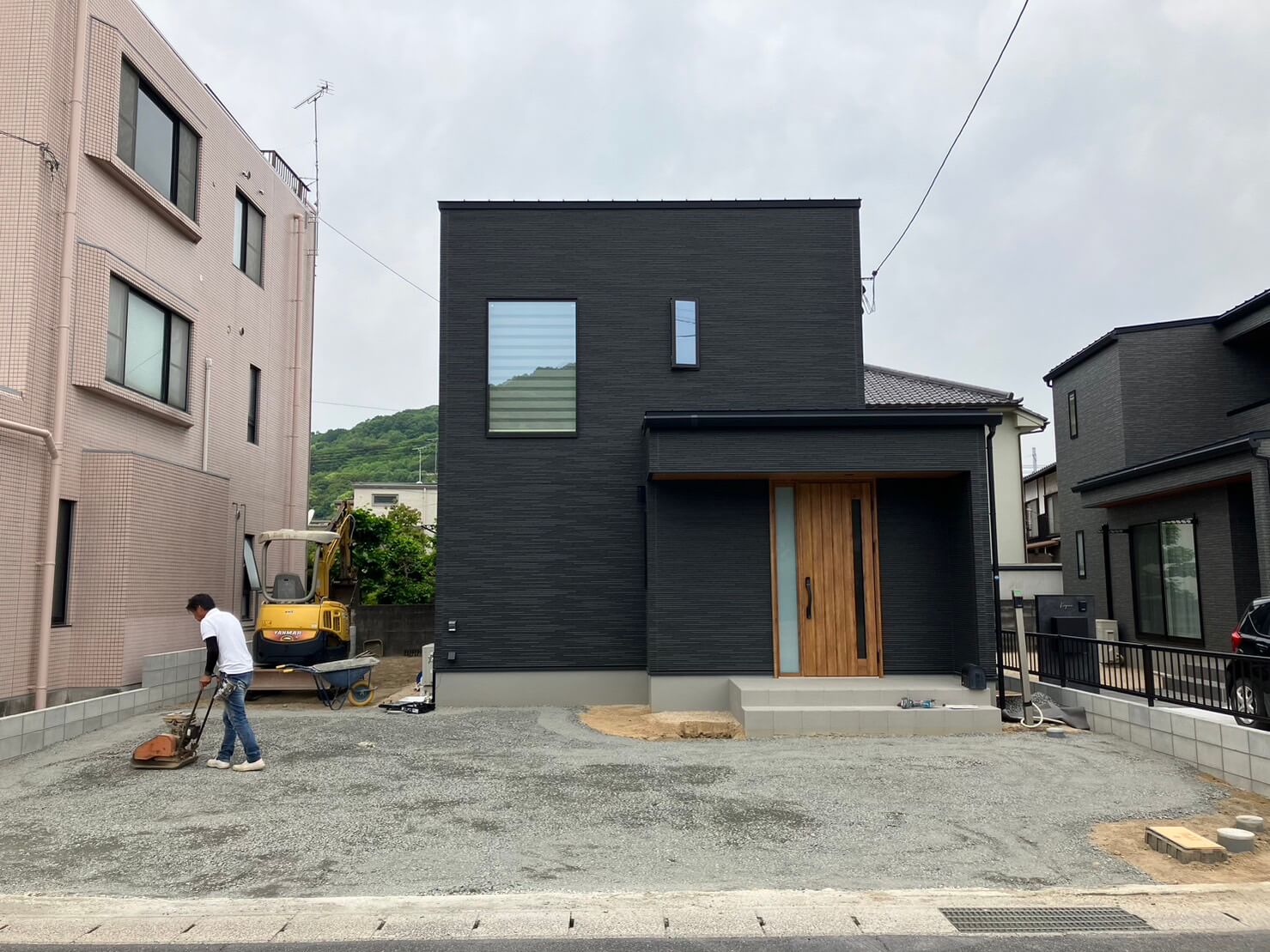 市松模様が描く素敵なエクステリア。