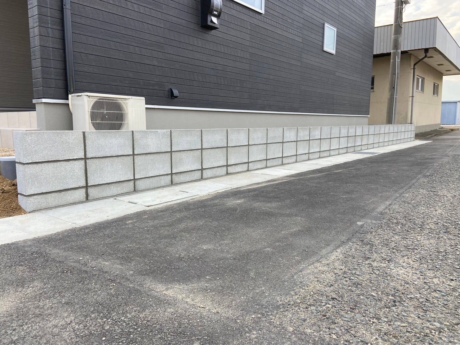 土留めブロック工事